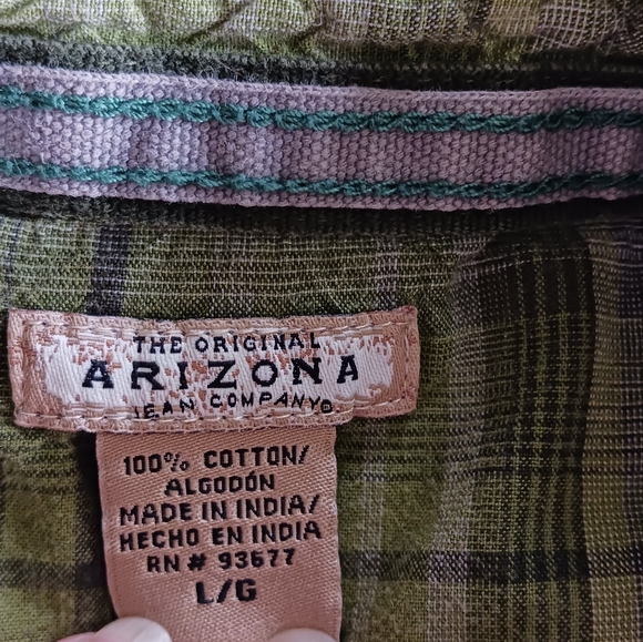 Vintage 90's pretty green Arizona pearl snap button up shirt - Picture 10 of 13